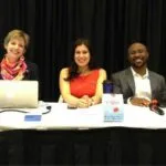 Panel  (left to right) Laura Click, M. Valentina Escobar-Gonzalez,Chris Craft, Strategies for the Beginner Social Media Marketer