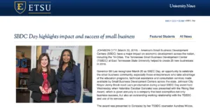 Rising Star Award by SBDC