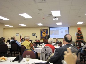 Valentina Escobar-Gonzalez speaking at the Kingsport Rotary Club