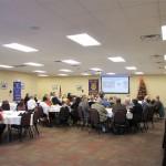 Valentina Escobar-Gonzalez speaking at the Kingsport Rotary Club about Social Media Marketing