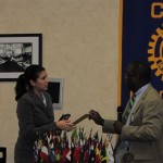 Valentina Escobar-Gonzalez speaking at the Kingsport Rotary Club about Social Media Marketing