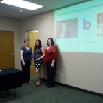 Valentina Escobar-Gonzalez speaking at a local AFP chapter about Non Profit Using Social Media Strategies