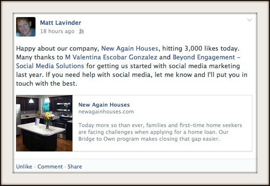 New Again Houses Testimonial