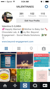@ValentinaEG Instagram Bio Page