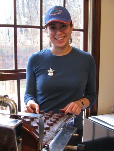 Bellafina Chocolates workshop elf (Valentina)