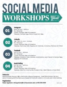 Read more about the article Upcoming In-person Social Media Workshops in Elizabethton