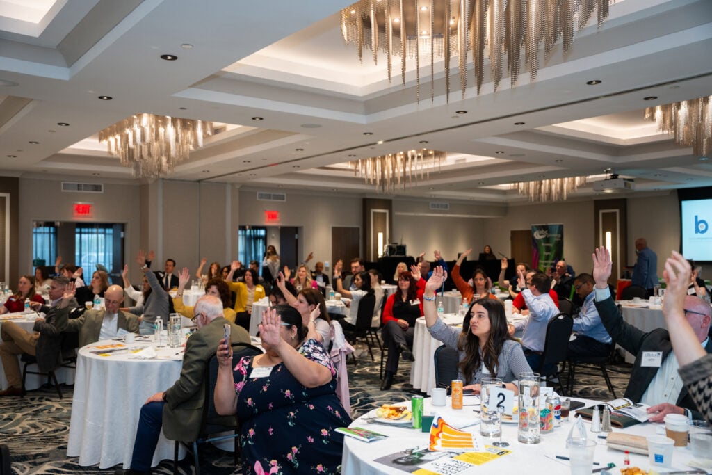 When I asked everyone to raise their hands if they are on LinkedIn. Photo Credit: McKinney Media